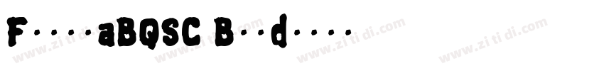FuturaBQSC Bold字体转换